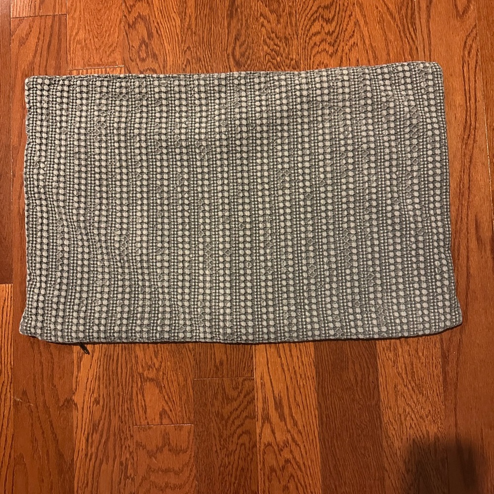 Pottery Barn Gray and Cream Textured Fabric